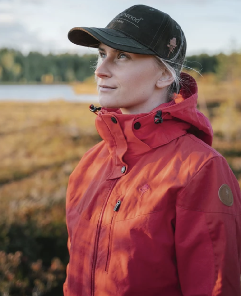 Dames Finnveden Hybrid Jas (Rood)