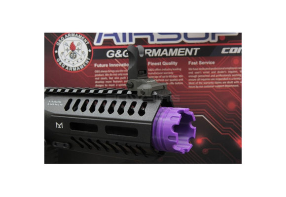 Polymer Flashhider for G&G ARP9 / ARP556 (Purple)