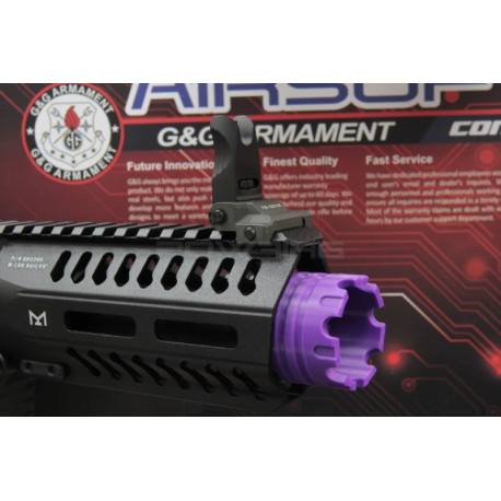 Polymer Flashhider for G&G ARP9 / ARP556 (Purple)