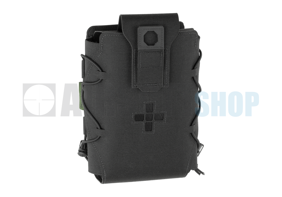 Laser Cut Large Horizontal Individual First Aid Kit Pouch (Black)