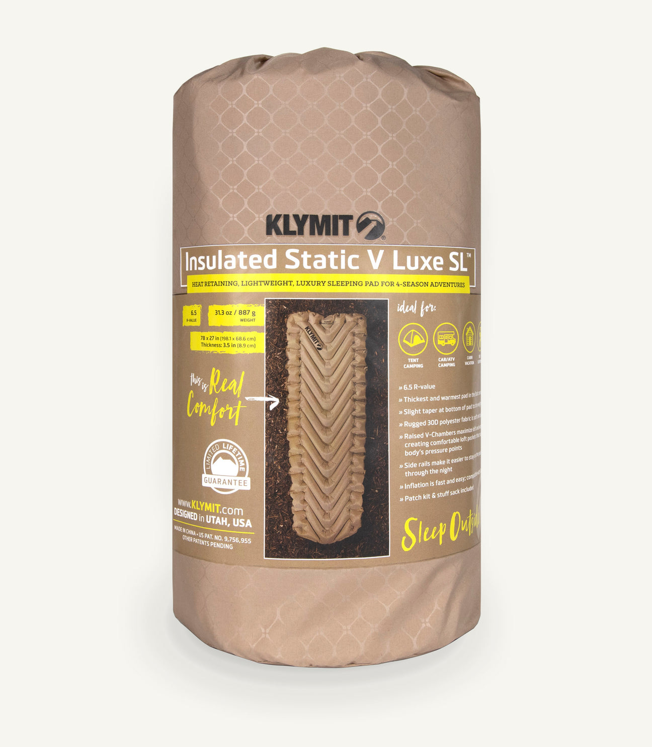 Klymit Insulated Static V Luxe Sl Sleeping Mat Recon Airsoftshop