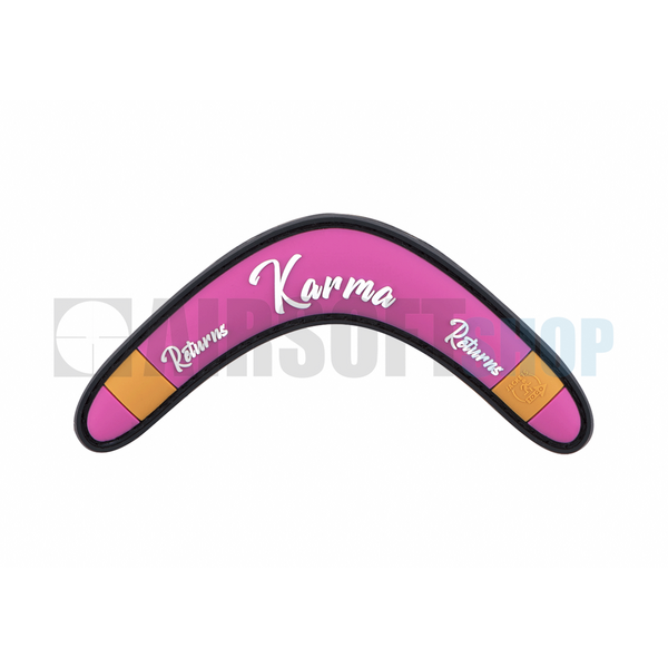 Karma Returns Rubber Patch (Pink)