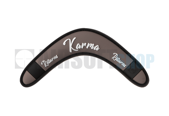Karma Returns Rubber Patch (Brown)