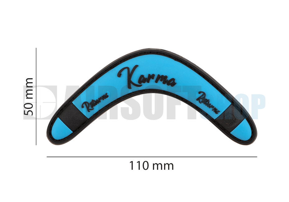 Karma Returns Rubber Patch (Blue)