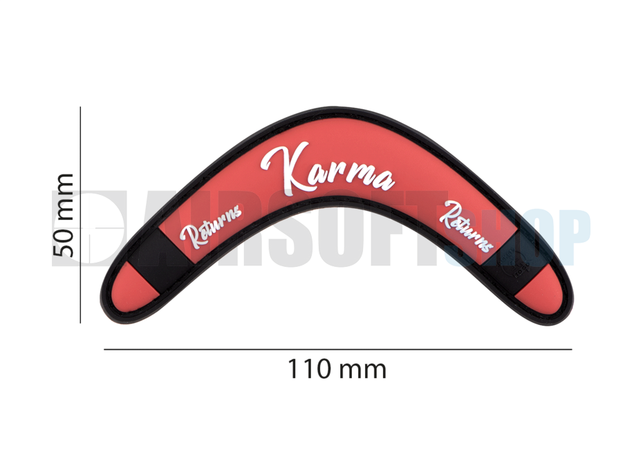Karma Returns Rubber Patch (Rose)