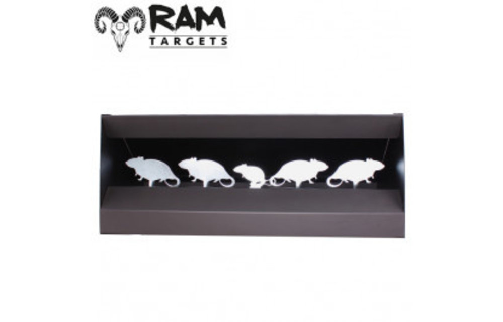 Rat Silhouette Pellet Trap Target System