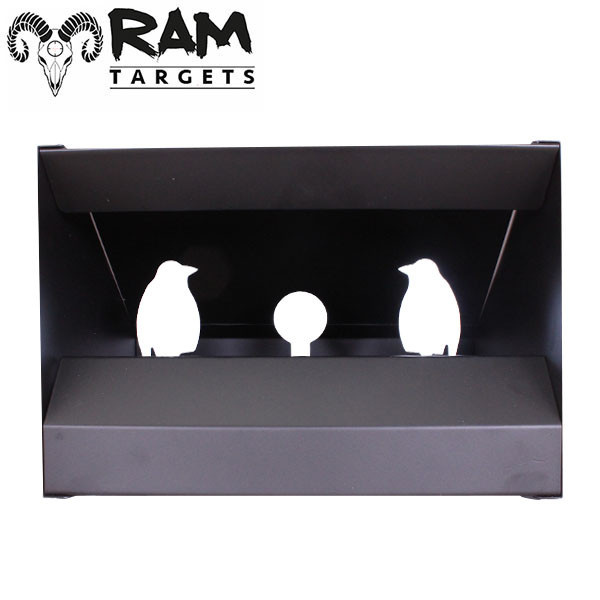 Crow Silhouette Pellet Trap Target System