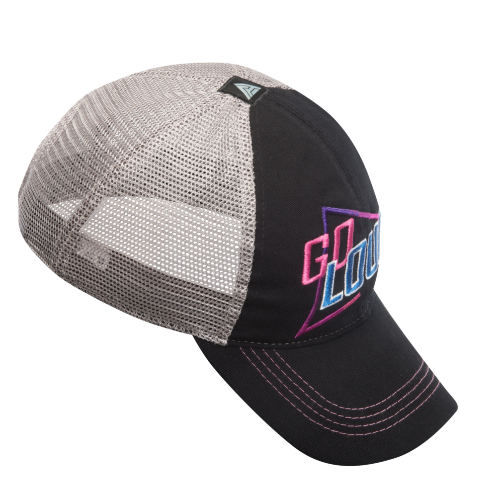 Go Loud 80s Style Feed Cap (Black/Grey)