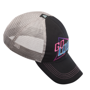 Go Loud 80s Style Feed Cap (Black/Grey)