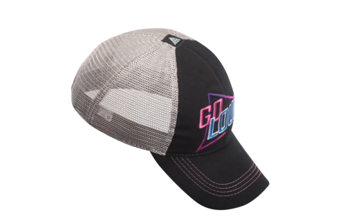 Go Loud 80s Style Feed Cap (Black/Grey)