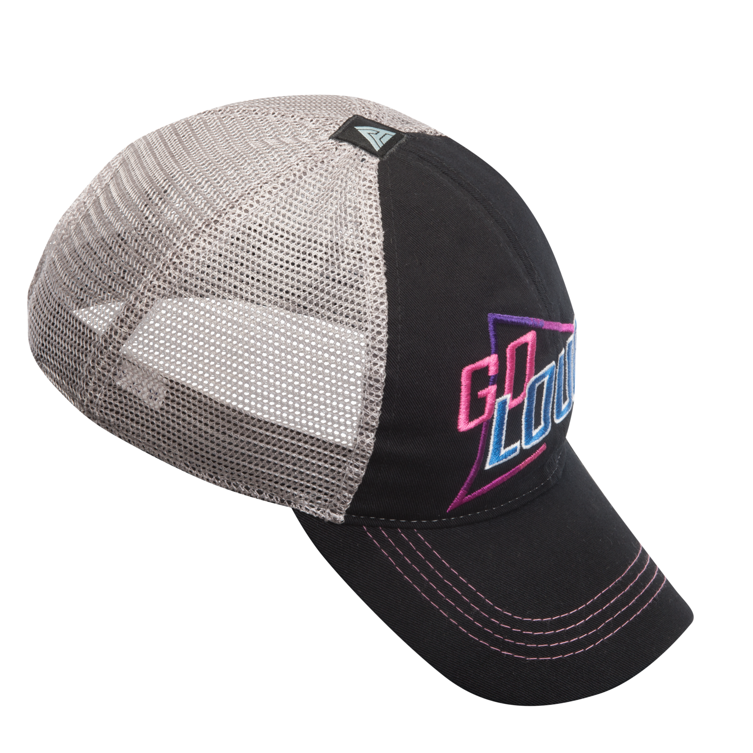 Go Loud 80s Style Feed Cap (Black/Grey)