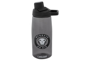 Drinking Bottle Chute 1L Hydrate Or Die (Charcoal)