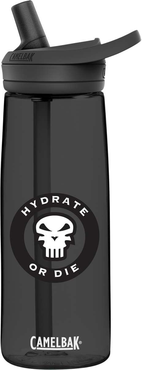 Drinking Bottle Eddy 0.75L Hydrate Or Die (Grey)