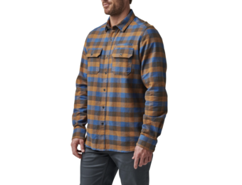 Lester Long Sleeve Shirt (Cobalt Blue Plaid)