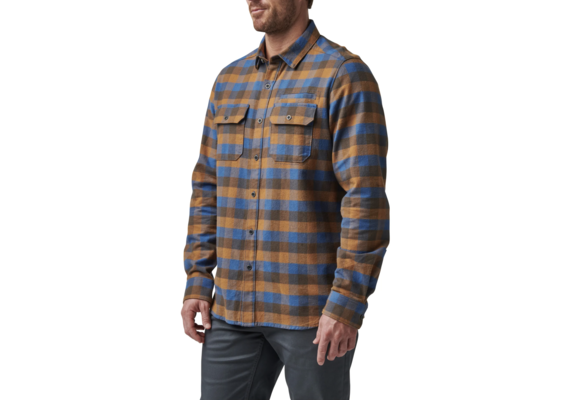 Lester Long Sleeve Shirt (Cobalt Blue Plaid)
