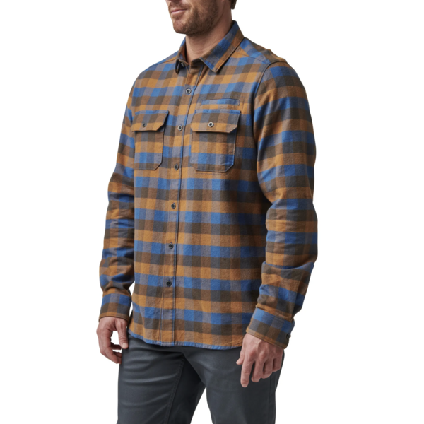 Lester Long Sleeve Shirt (Cobalt Blue Plaid)