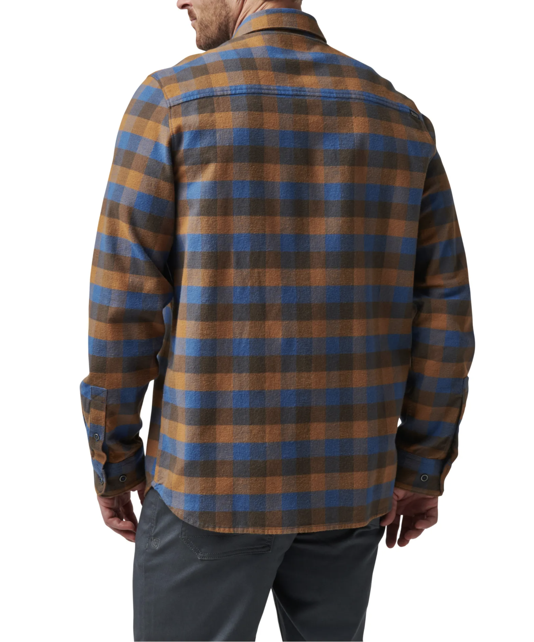 Lester Long Sleeve Shirt (Cobalt Blue Plaid)