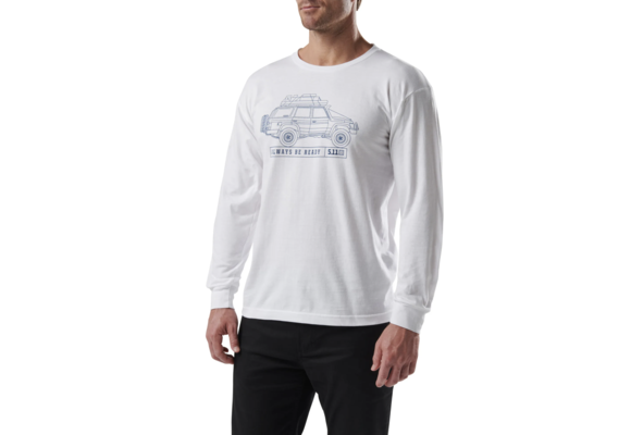 Offroad Dreaming Long Sleeve T-Shirt (White)