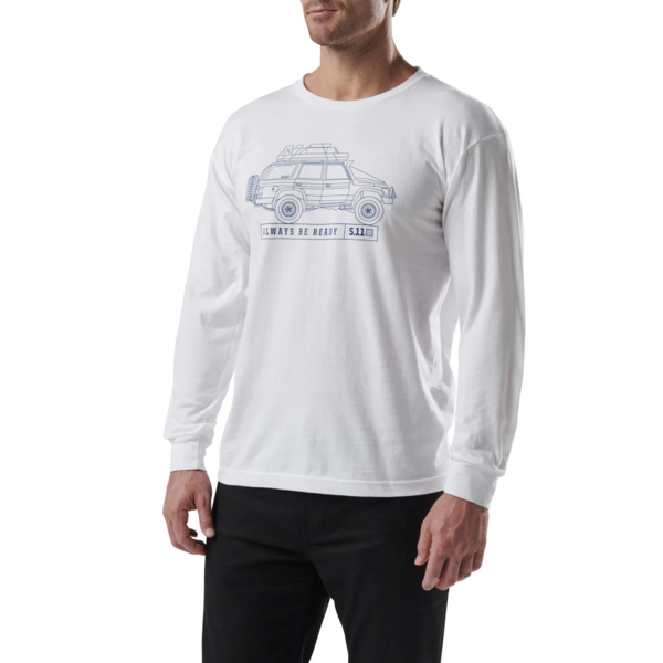 Offroad Dreaming Long Sleeve T-Shirt (White)