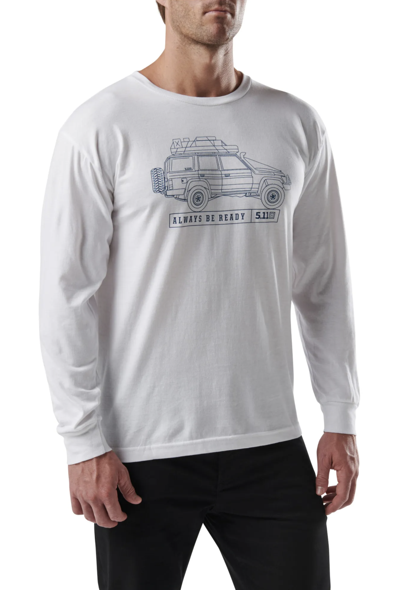 Offroad Dreaming Long Sleeve T-Shirt (White)