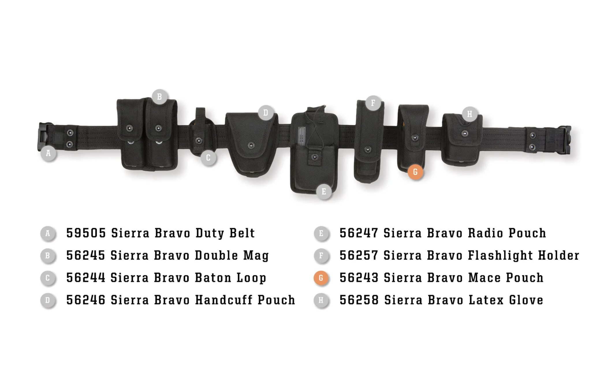 Sierra Bravo Mace Pouch (Black)