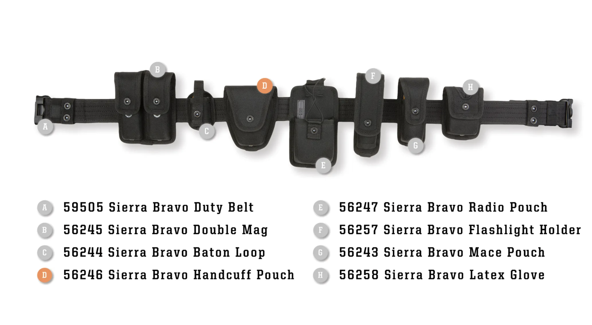 Sierra Bravo Handcuff Pouch (Black)