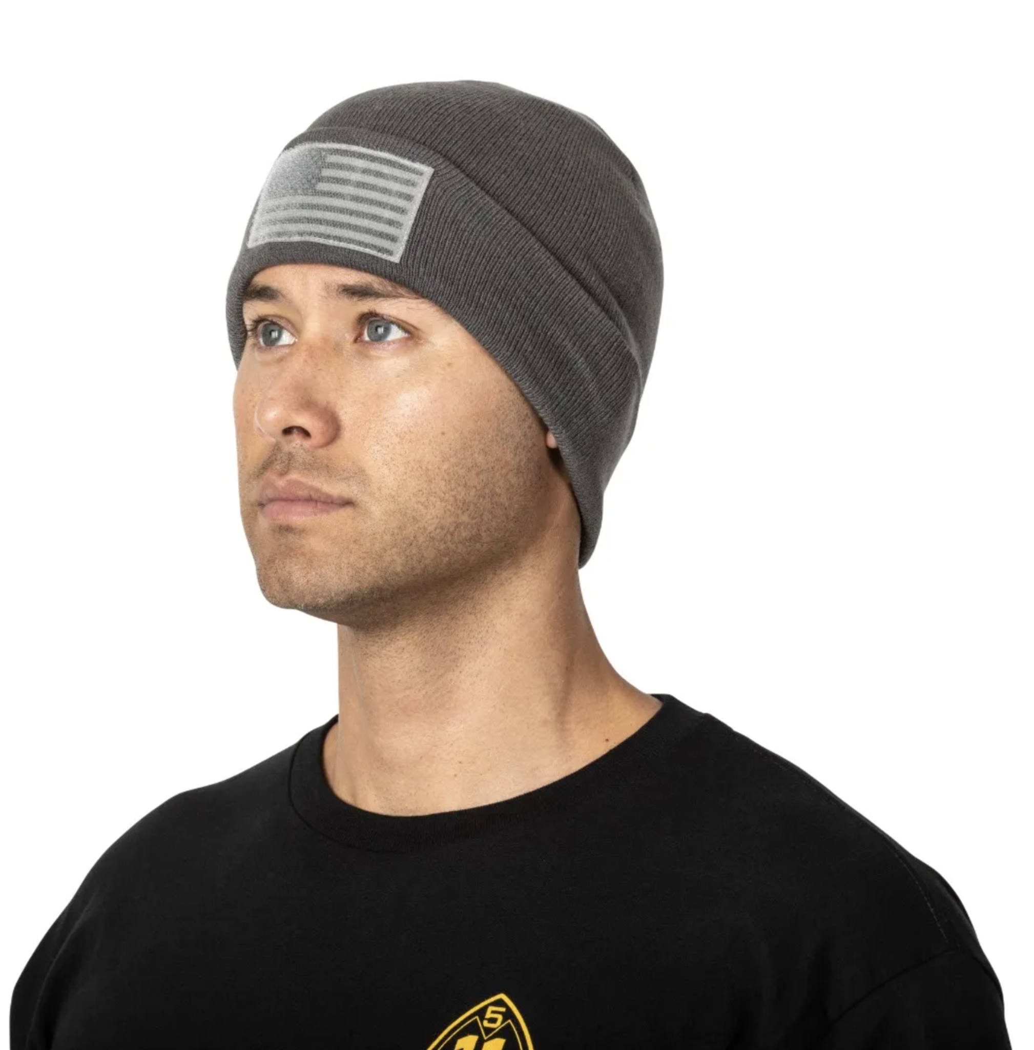 Cuffed Flag Bearer Beanie (Dark Navy)