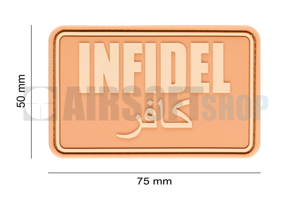 Infidel Large Rubber Patch (Desert)