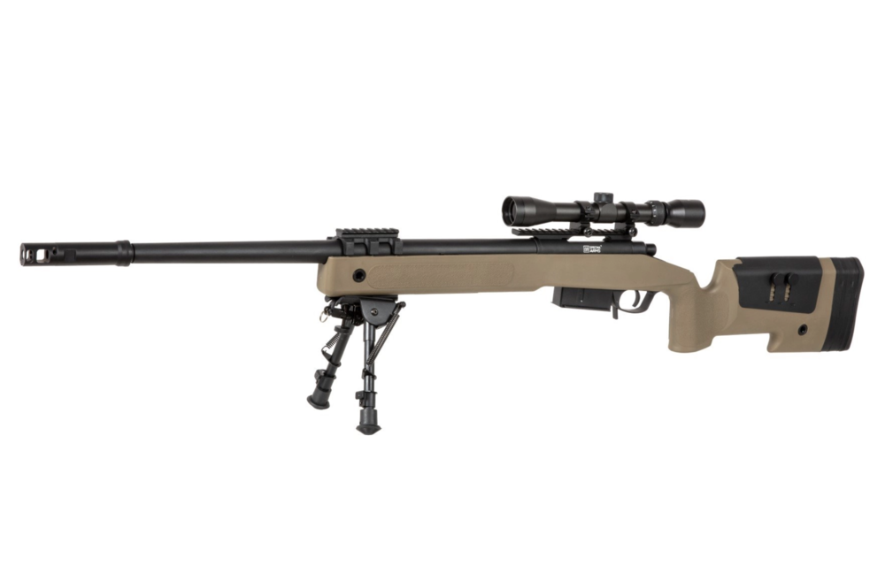 SA-S03 CORE Sniper Rifle + Scope & Bipod (Tan)