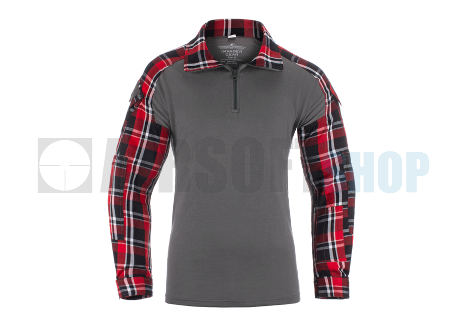 Flannel Combat Shirt (Red)