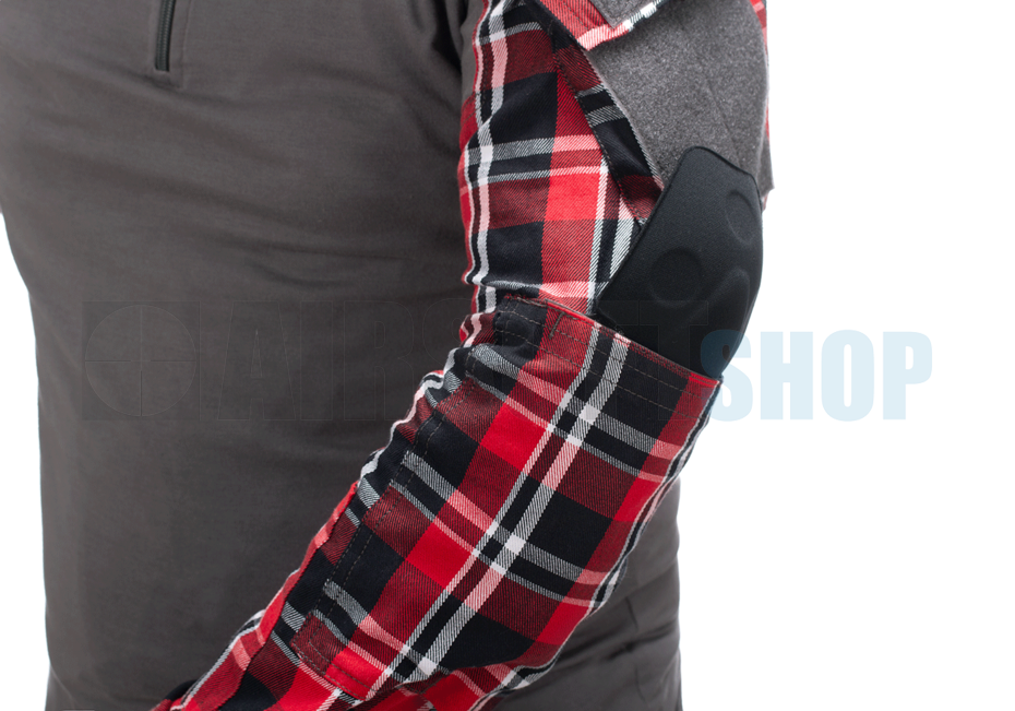 Flannel Combat Shirt (Red)