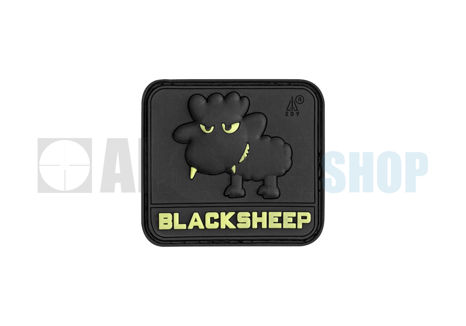 Black Sheep Airsoft PVC Patch - Klettaufnäher 55x60 Mm