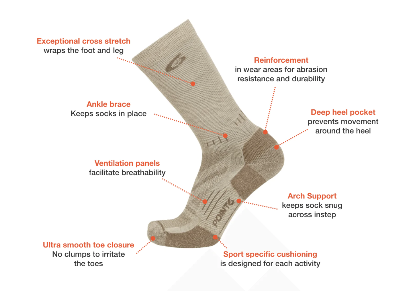 Classic Light Cushion Crew (Grey)