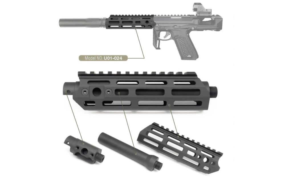 AAP-01 SMG Alu Handguard (Black)