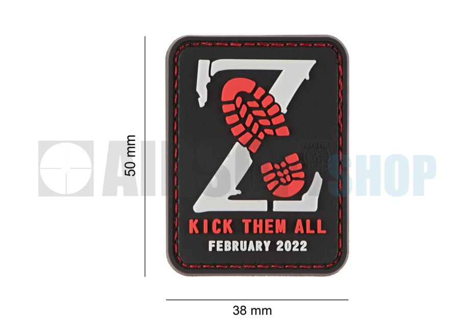 Kick Them All Z Patch (Red)