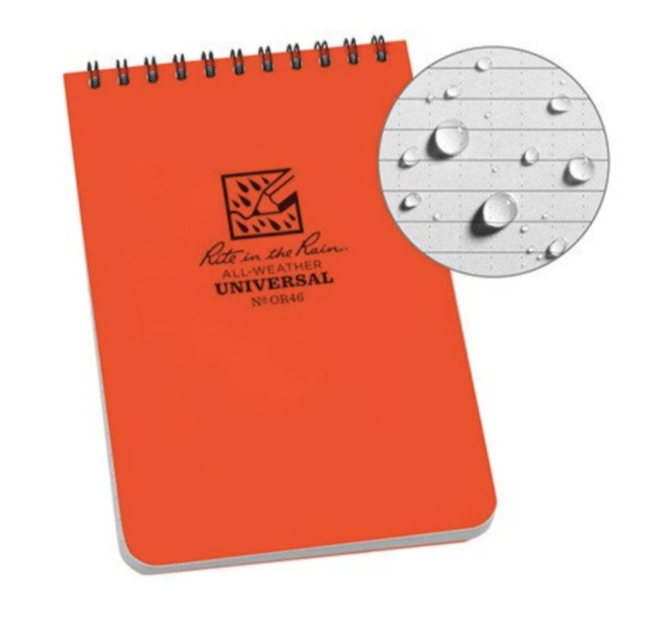 All Weather Notebook No. OR46 (Blaze Orange)