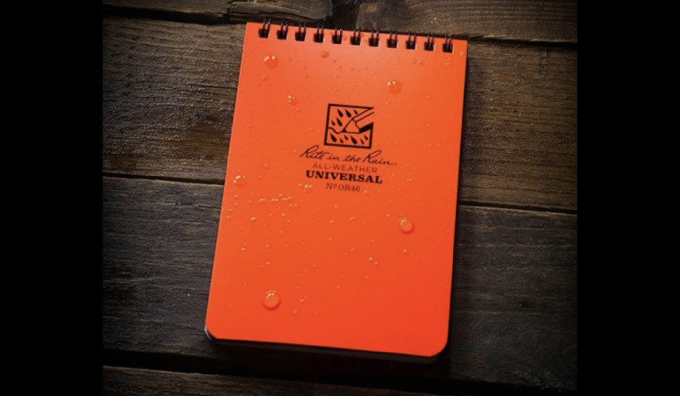 All Weather Notebook No. OR46 (Blaze Orange)