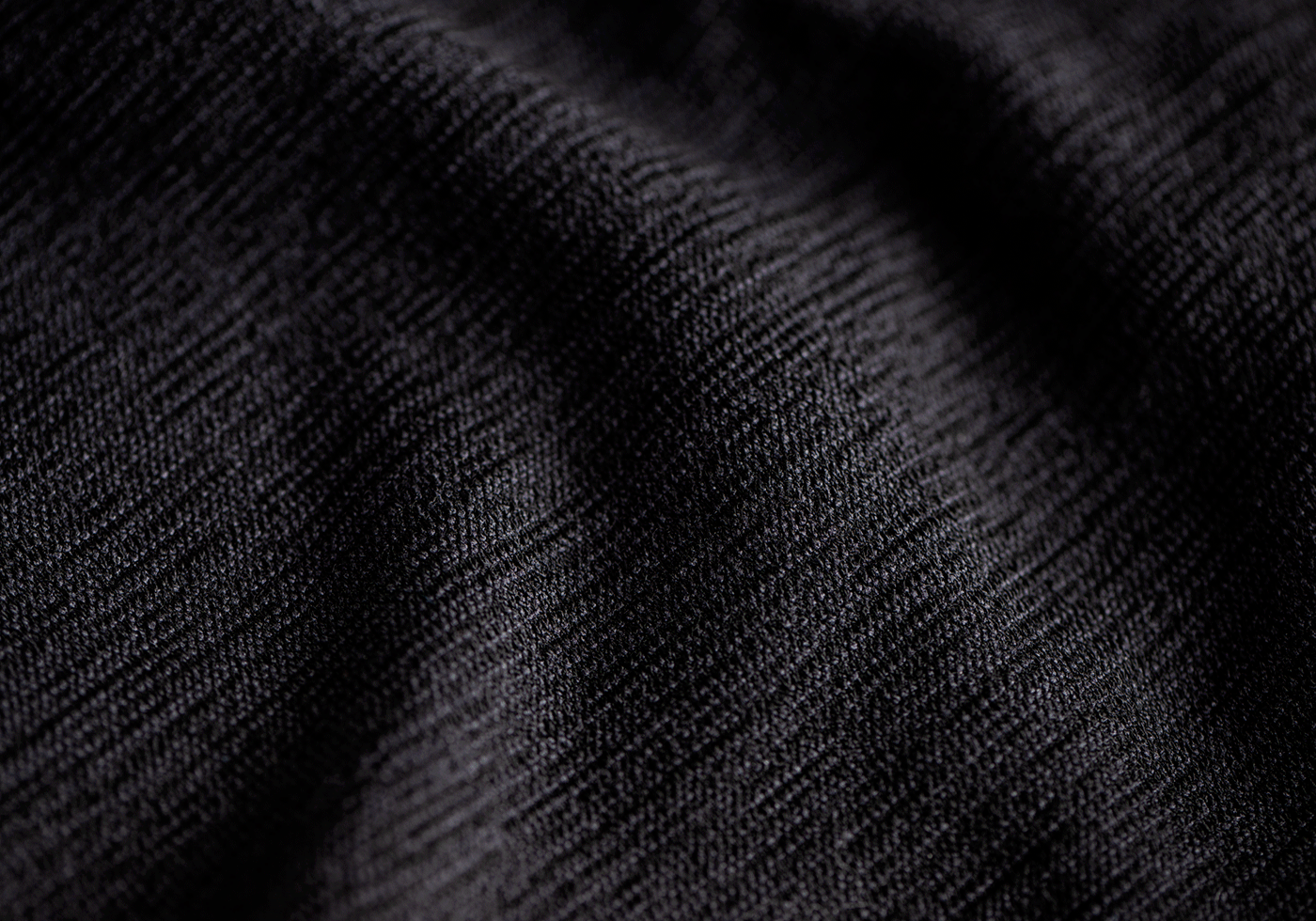 Merino Seamless Neck Gaiter Long (Black)