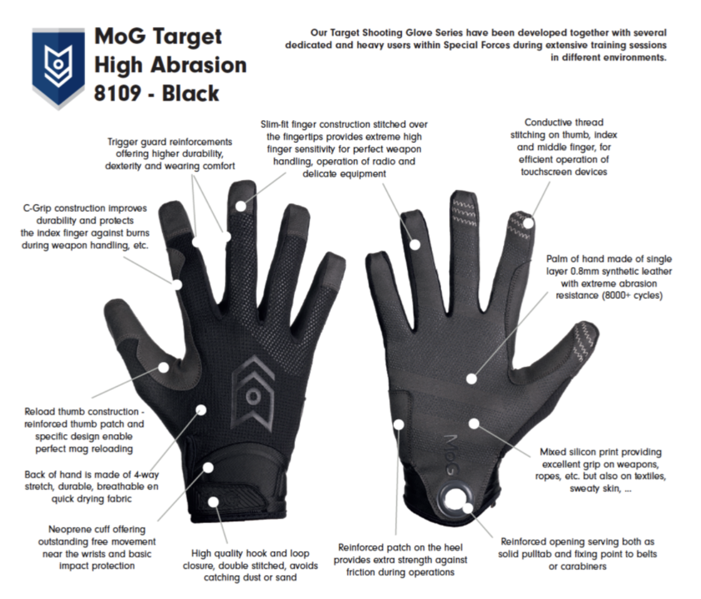 Target 8109 High Abrasion  (Black)