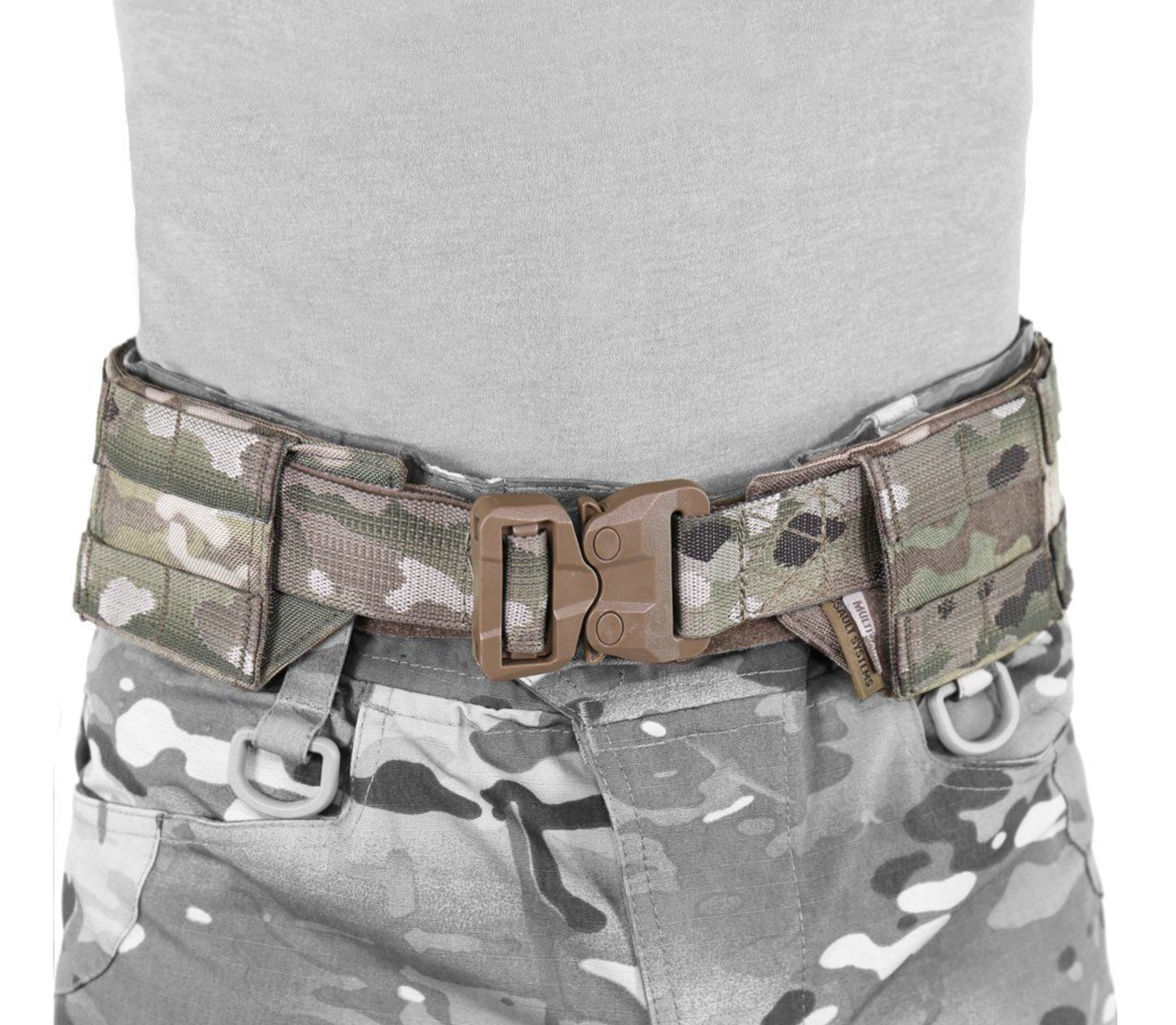 Low Profile MOLLE Belt with Cobra Belt (Coyote Tan)