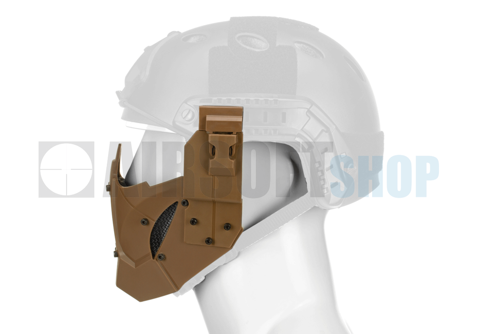 Warrior Steel Half Face Mask (Tan)