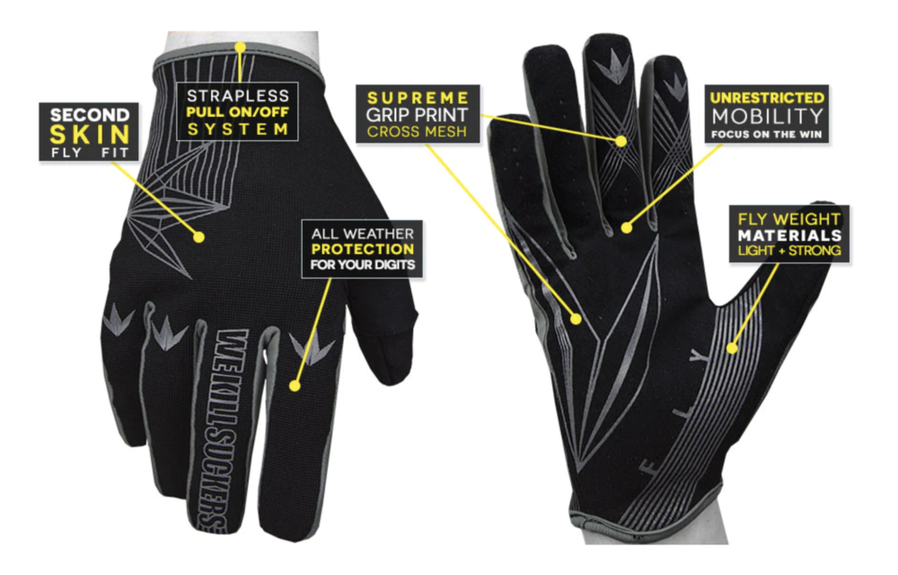 Fly Paintball Gloves (Black)