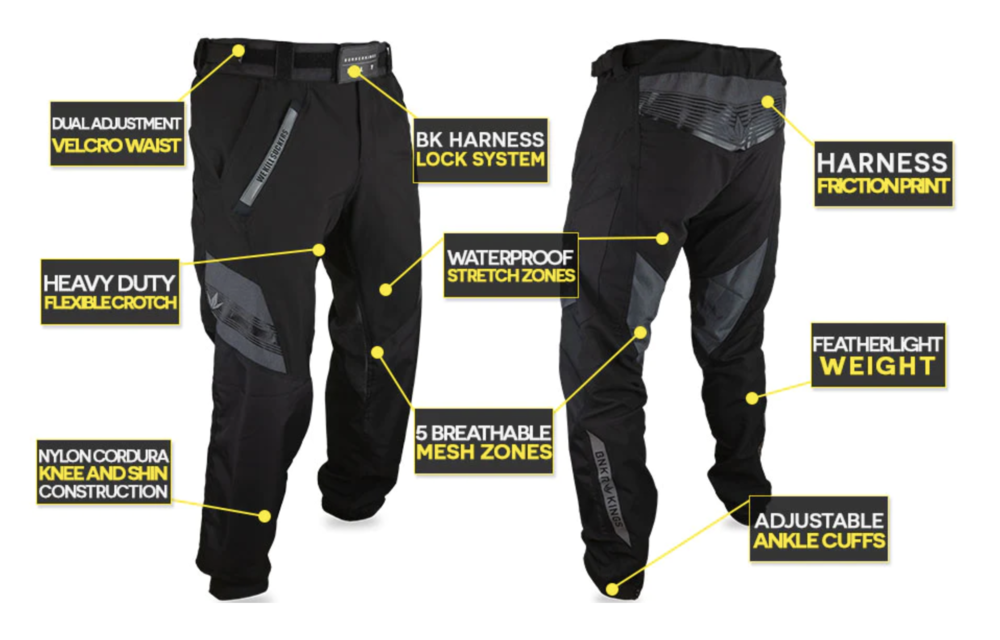 Lightweight Tournament Pants Bunker Kings Featherlite Fly Paintball Pants – Ultra Lightweight (430g), Adjustable Velcro Waist, Weatherproof Stretch, No Zipper Fly Featherlite Fly Pants
