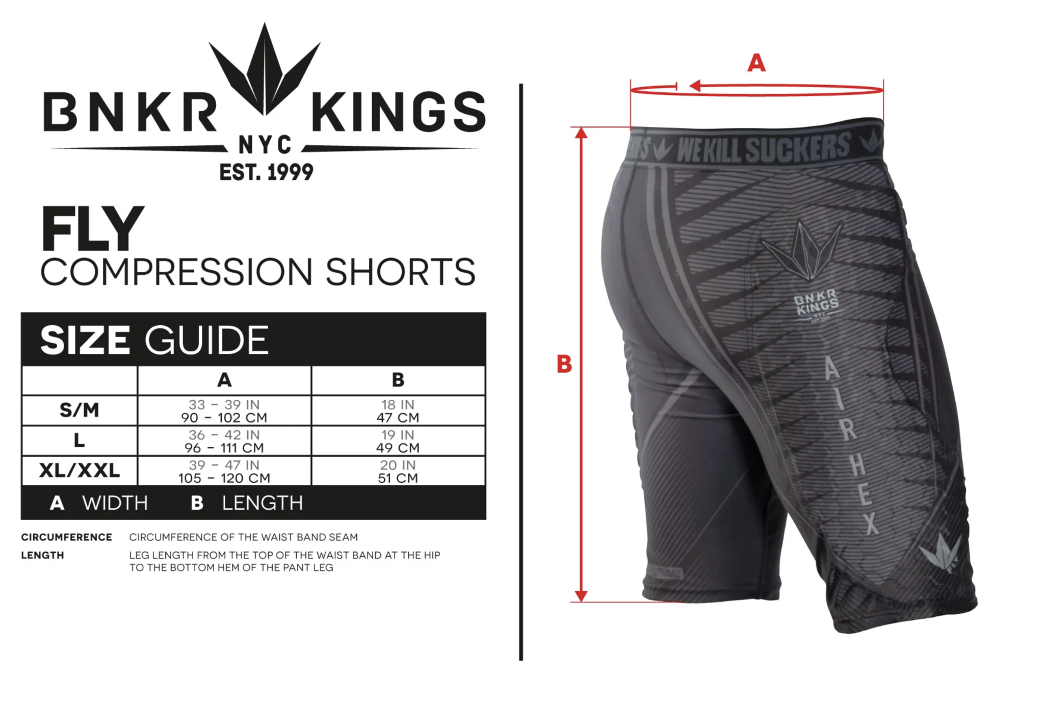 Bunkerkings Fly Compression Shorts (Black).