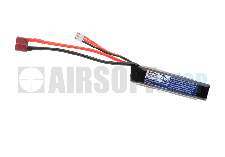 LiPo 7.4V 600mAh 20C PDW Kriss Vector (Deans)