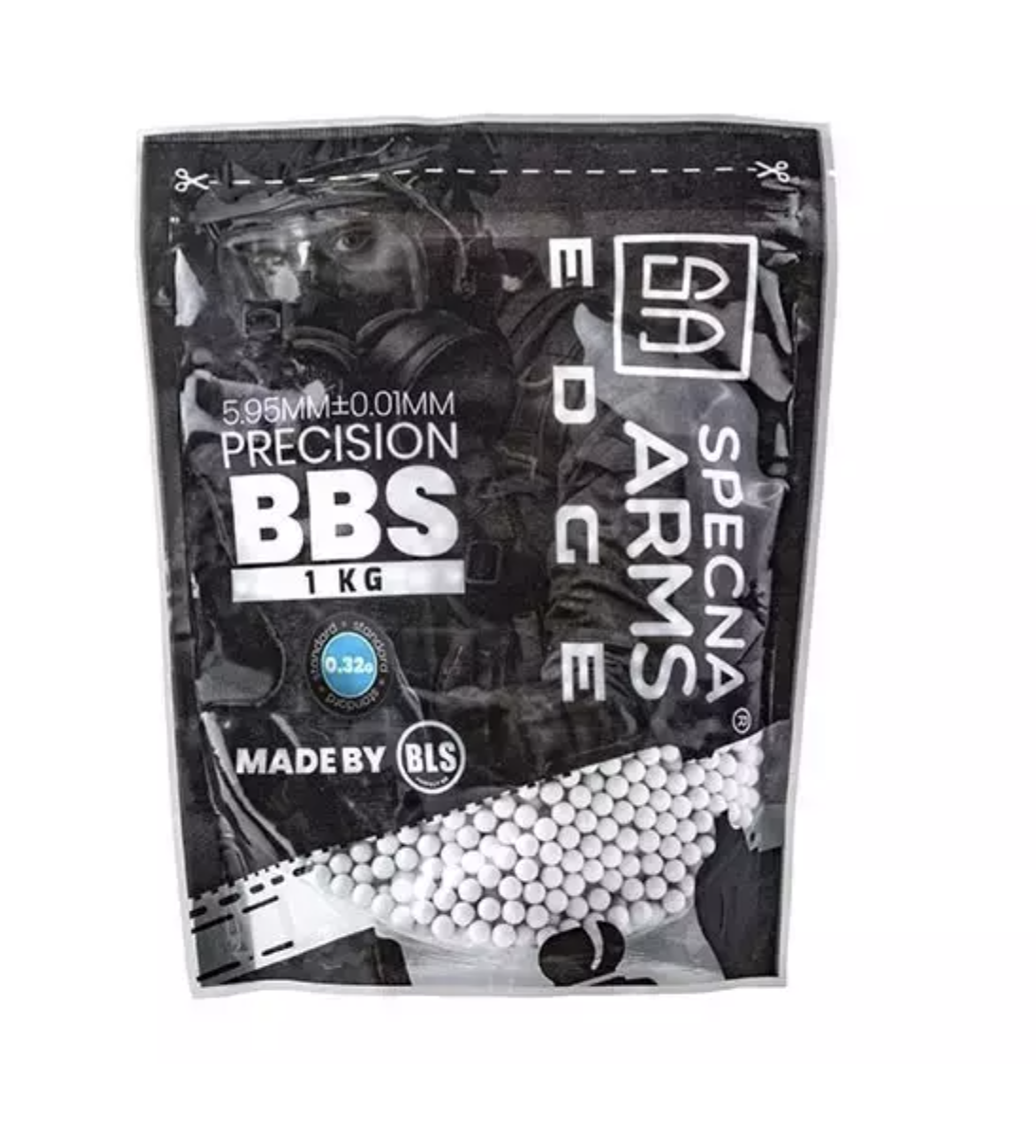 0,32g EDGE Bio BB Precision 1kg (White)