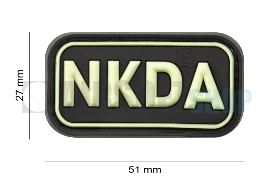 NKDA PVC Patch (Glow In The Dark)