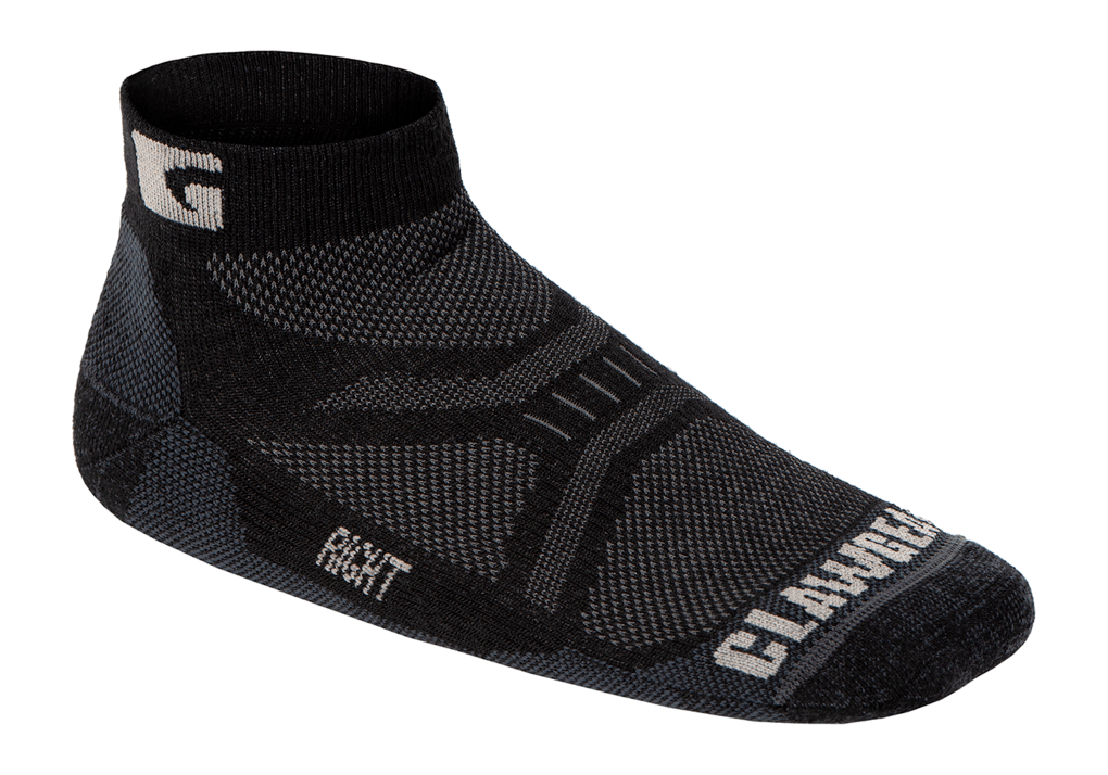 Merino Low Cut Ankle Socks (Black)