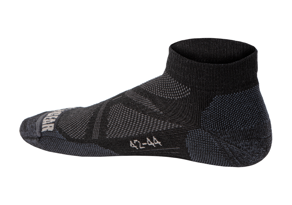 Merino Low Cut Ankle Socks (Black)