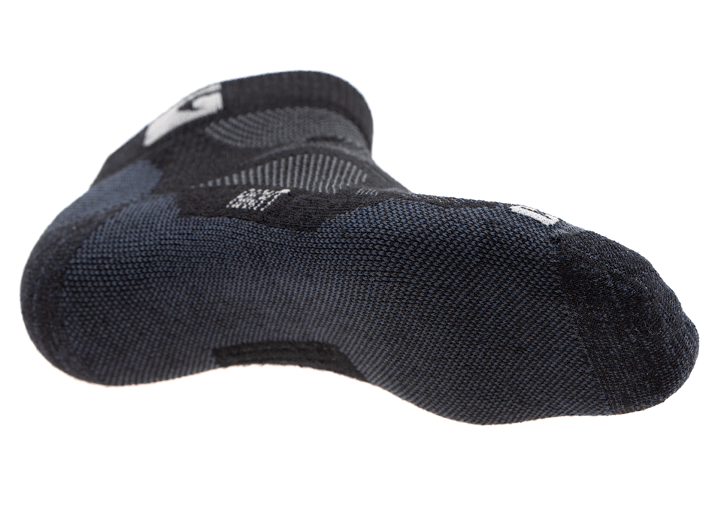 Merino Low Cut Ankle Socks (Black)